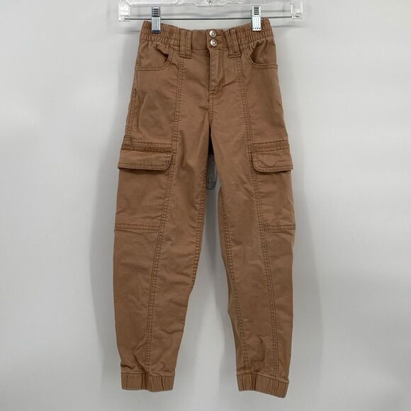 Wonder Nation Brown Jogger Cargo Pants girls Small 6/6x - Picture 1 of 6